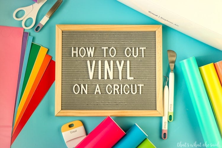 How to Cut vinyl on a Cricut Machine using Cricut Design Space