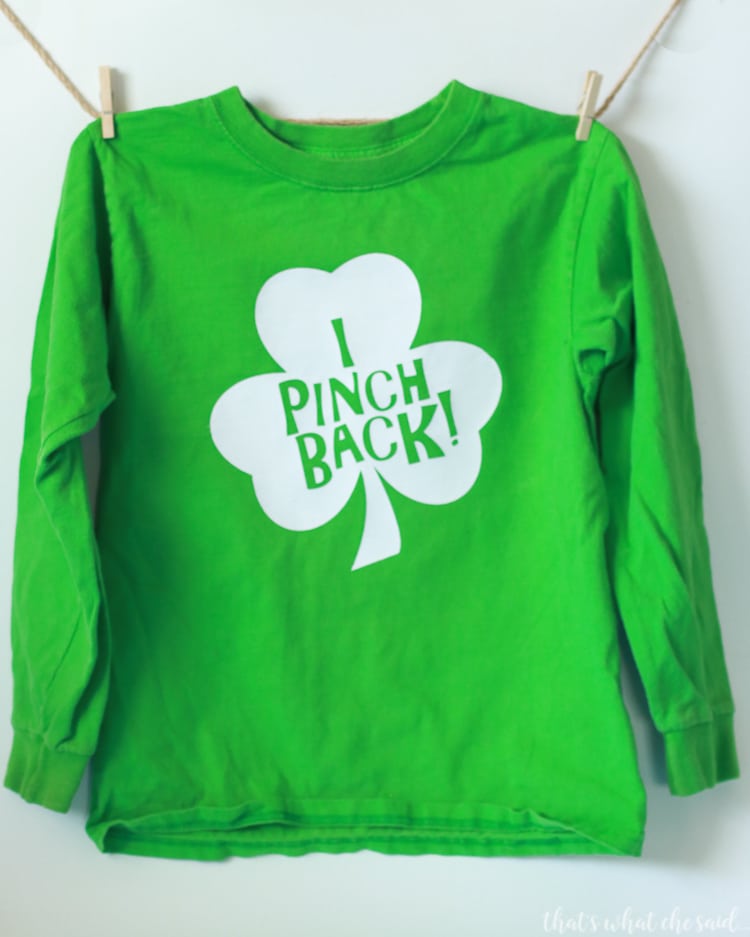 I Pinch Back T-Shirt Design-St. Patrick's Day