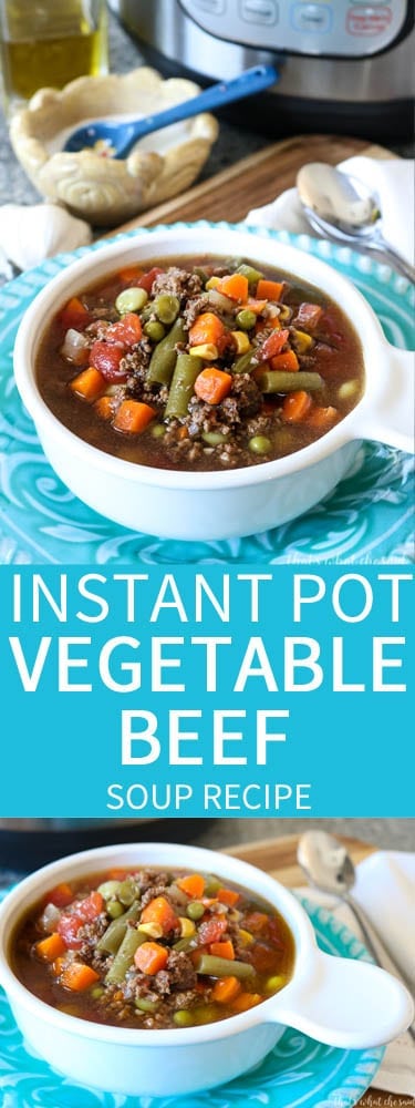 Instant Pot Vegetable Beef Soup Recipe
