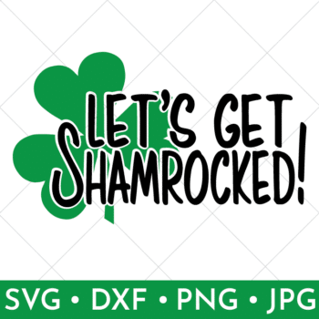 shop listing for let's get shamrocked svg file