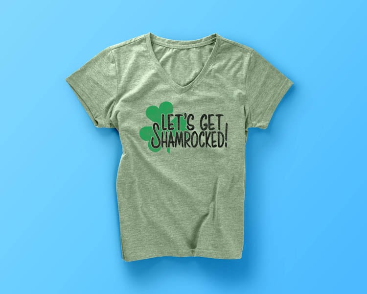 Let's Get Shamrocked DIY St. Patrick's Day Shirt Idea