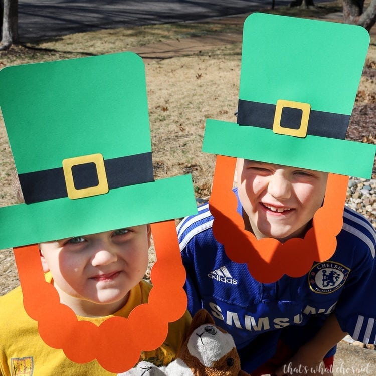 Paper Leprechaun Hat & Beard