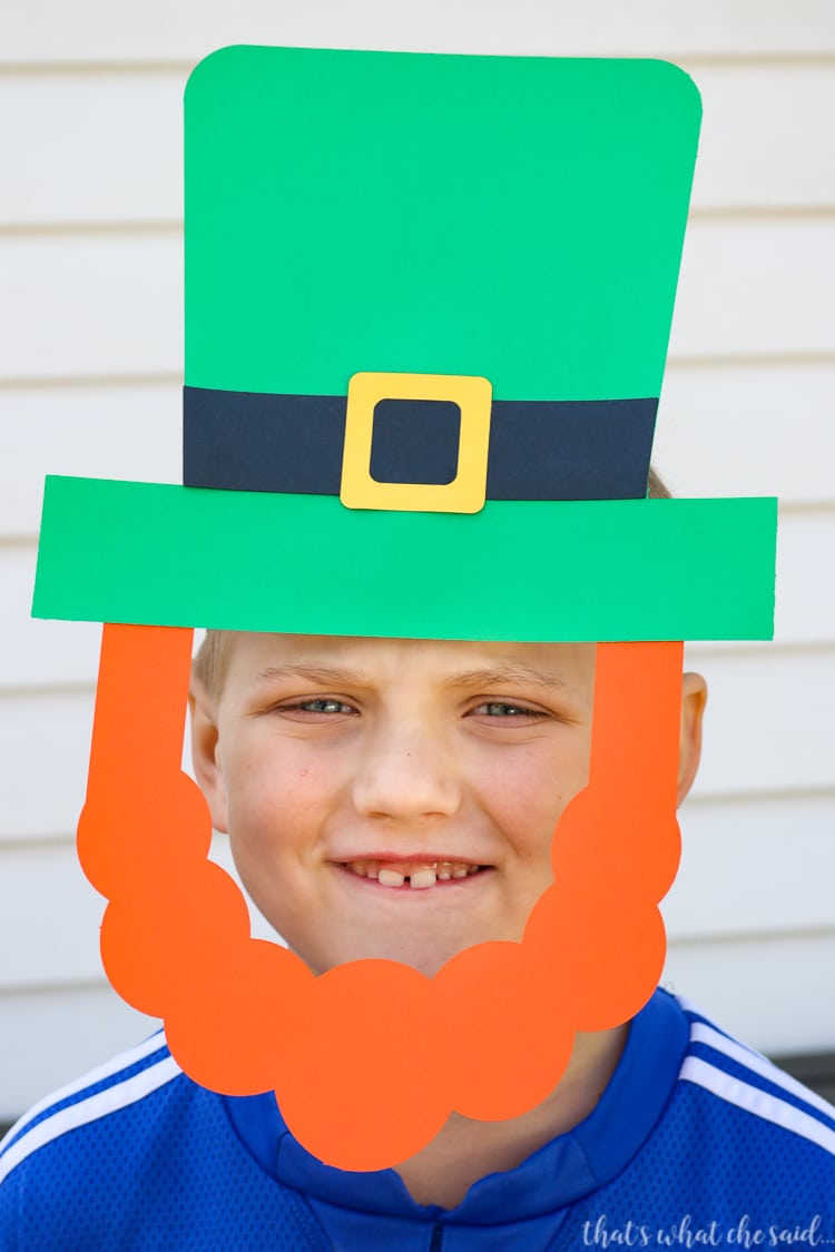 paper-leprechaun-hat-beard-that-s-what-che-said