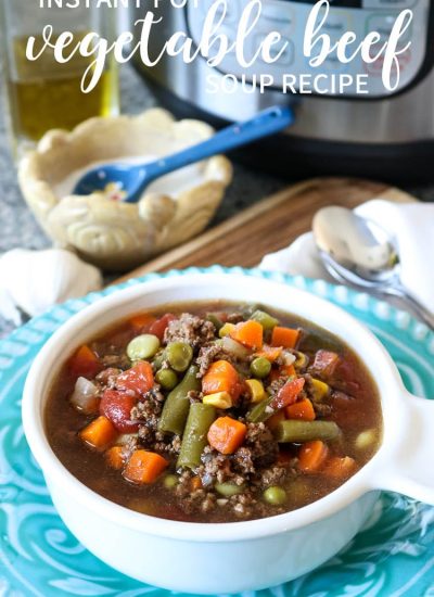 Hearty Veggie Beef Instant Pot Soup