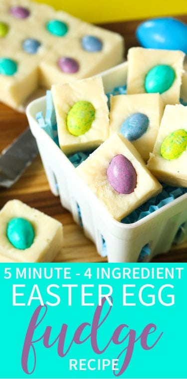 5 Minute - 4 Ingredient Easter Fudge