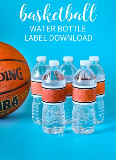 Basketball Water Bottle Label Download