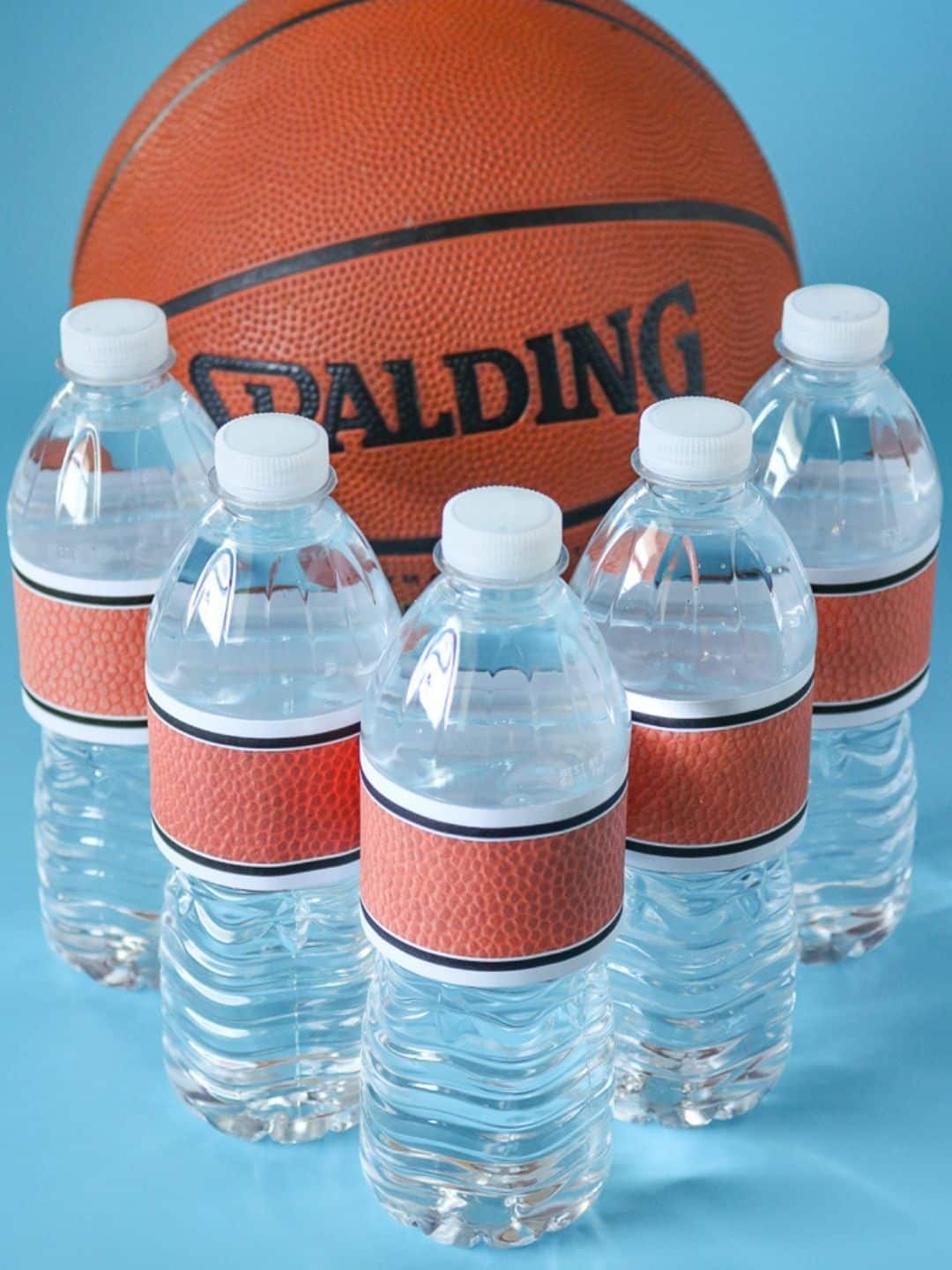 Basketball Water Bottle Labels 4-3 ratio