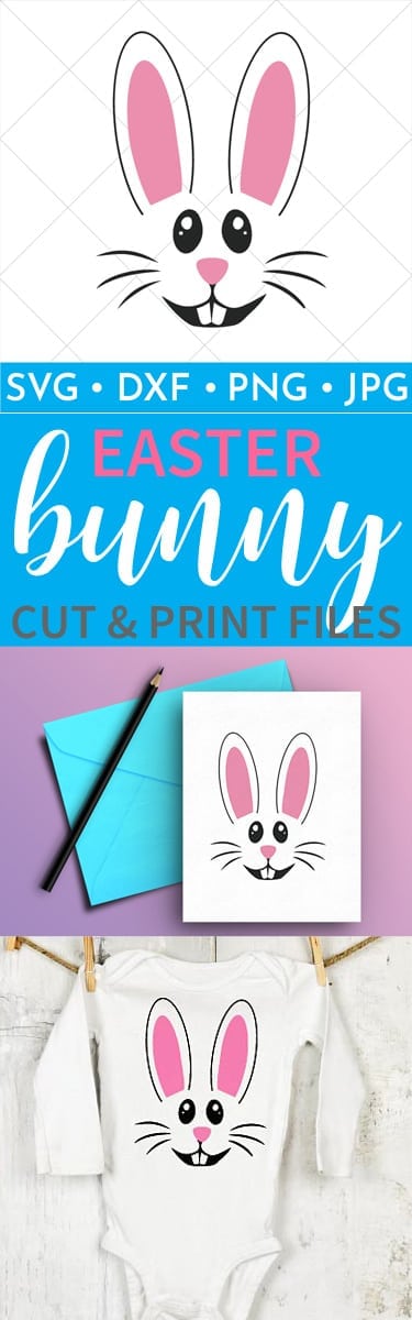 Whether you want to cut this Easter Bunny face and put him on a shirt or you want to print him out and hang him on your wall I have you covered with these cut and print files! Grab yours today!
