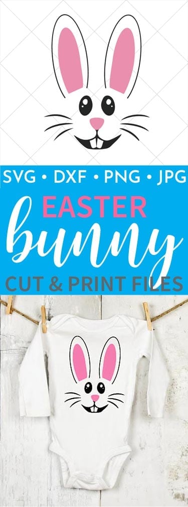 Easter Bunny Baby Onesie is perfect for your little one this Easter! You can also make this file into any project you want using the print and cut files!