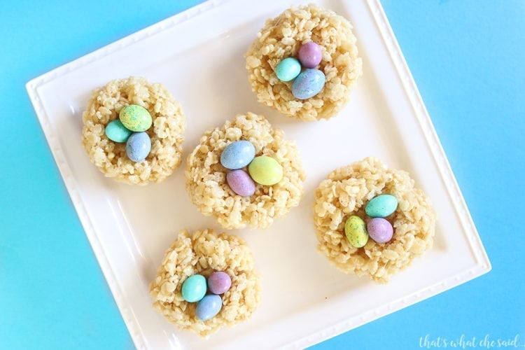 Nest Egg Easter Rice Crispy Treats