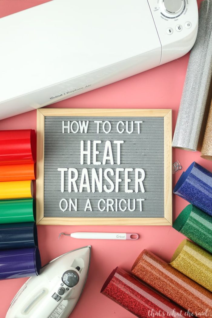 How to Cut Glitter HTV on Cricut using Cricut Design Space