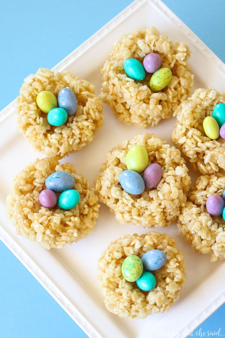 How to Make Easter Rice Krispie Treats - Easily with my awesome trick!