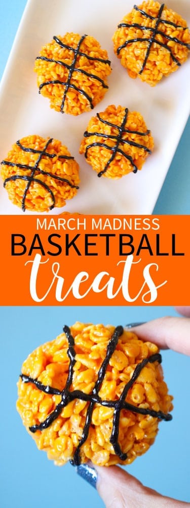 March Madness Basketball Krispie Treat Idea