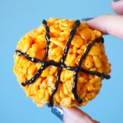 March Madness Basketball Rice Krispie Treats