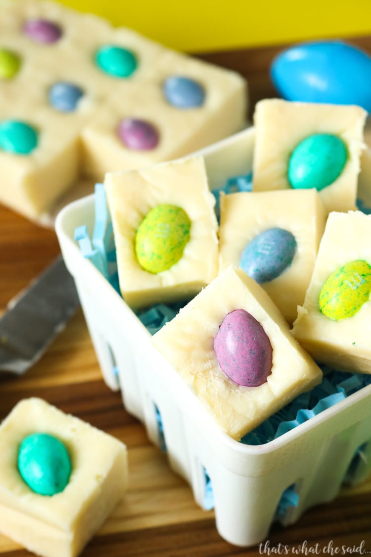 Quick 5 Minute Easter Fudge recipe