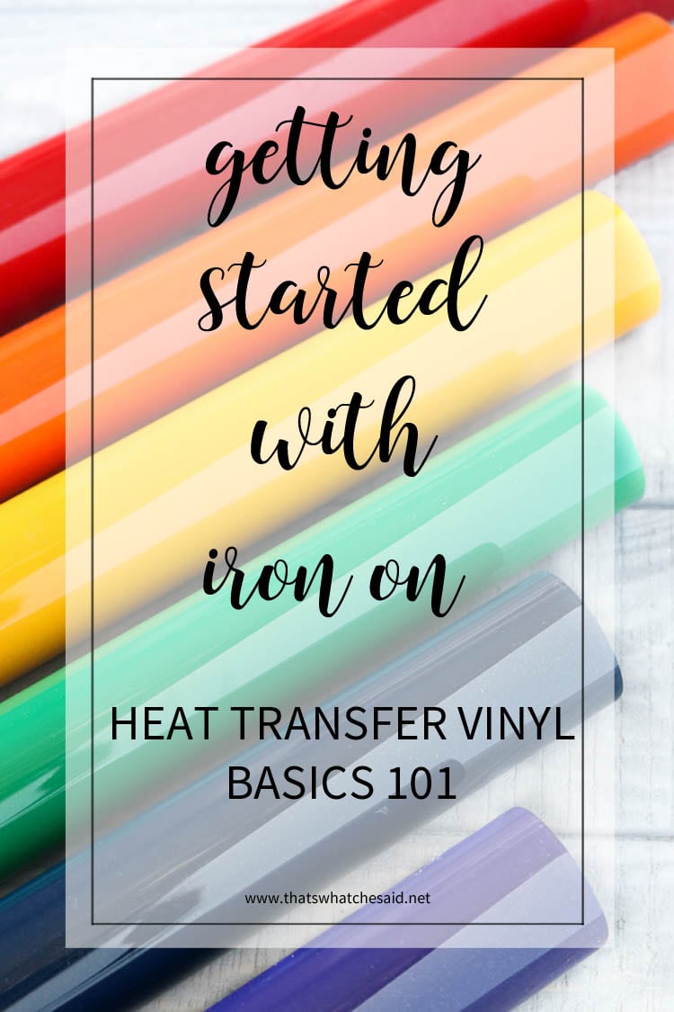 Cricut Iron-on 101: All About Heat Transfer Vinyl