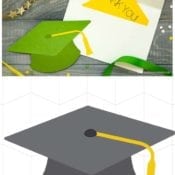 Create the perfect Graduation Card with this Grad Cap file, your cricut and these simple instructions!