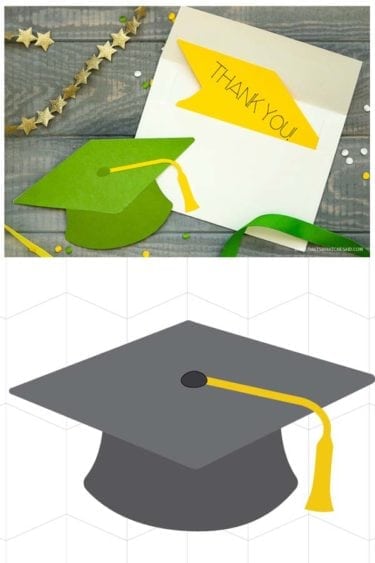 Create the perfect Graduation Card with this Grad Cap file, your cricut and these simple instructions!