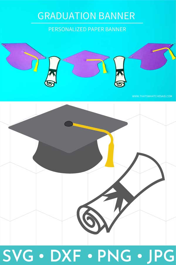 This Graduation Cap & Diploma SVG files are perfect for all your Graduation crafting projects! 