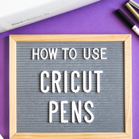 Tutorial on how to use Cricut Pens with the machine.
