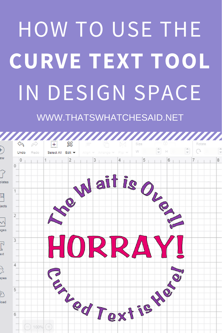 Cricut Design Space Tutorial - How to use Curved Text Tool