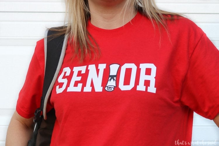 SVG Cut File offered to make your own Senior Class T-shirt with your cricut or Silhouette machine