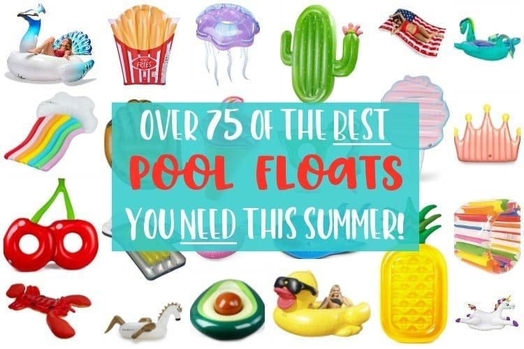 A selection of over 75 trendy pool floats perfect for summer