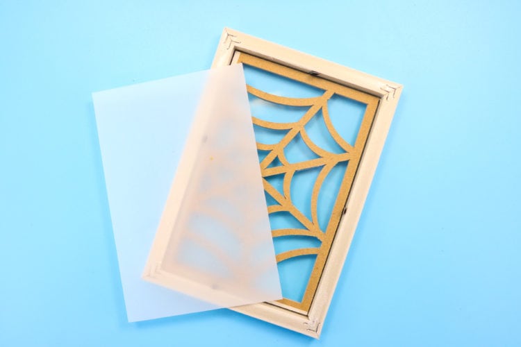 Photo frame overturned showing how to assemble a luminary