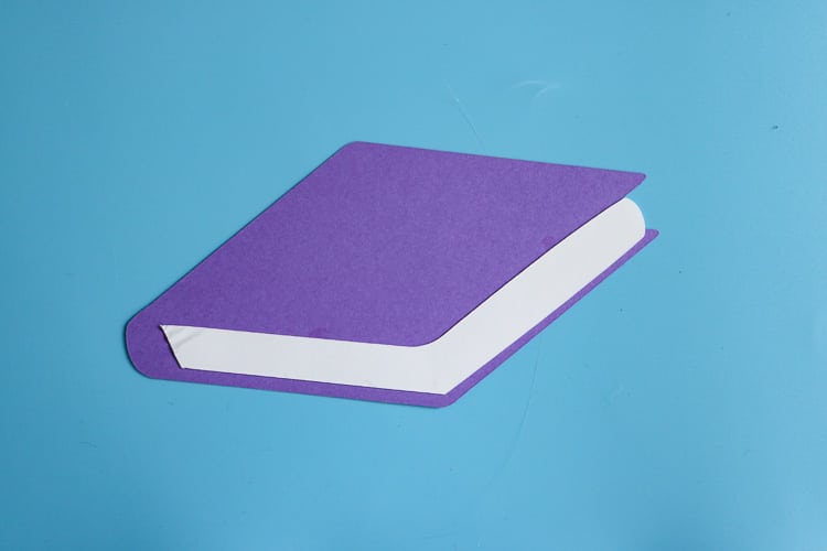 Purple Paper School Book Cut Out