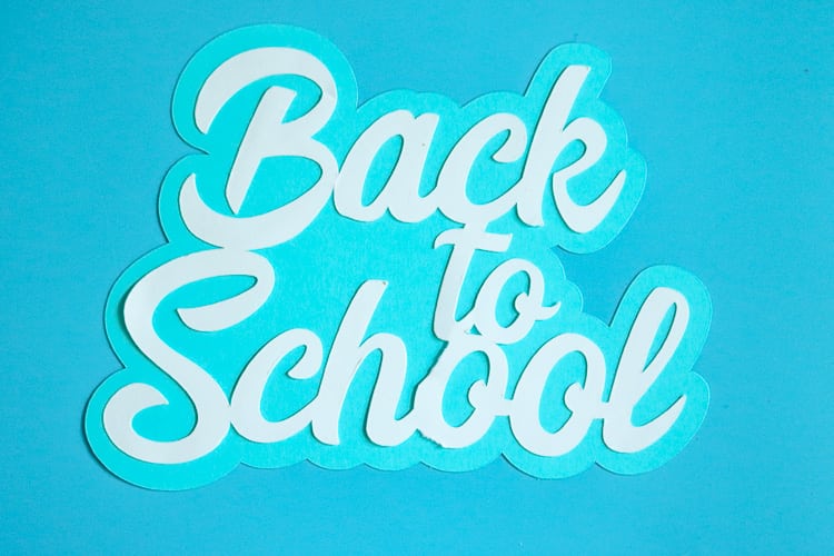 Paper Back to School Cut Out