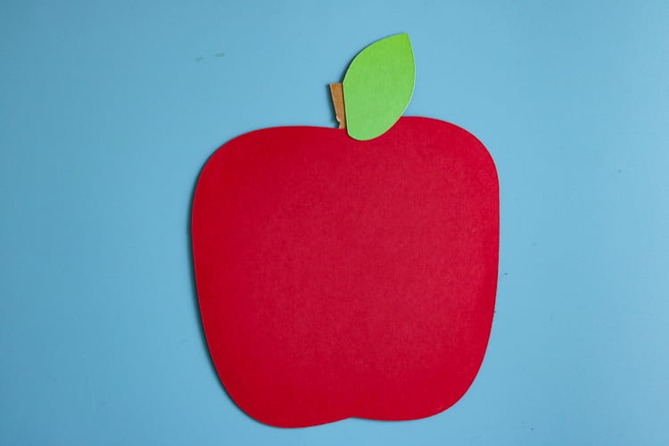 Paper Back to School Apple Cut out