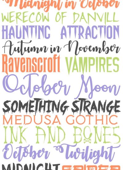 13 Free Halloween fonts to use for invites, banners, arts & crafts