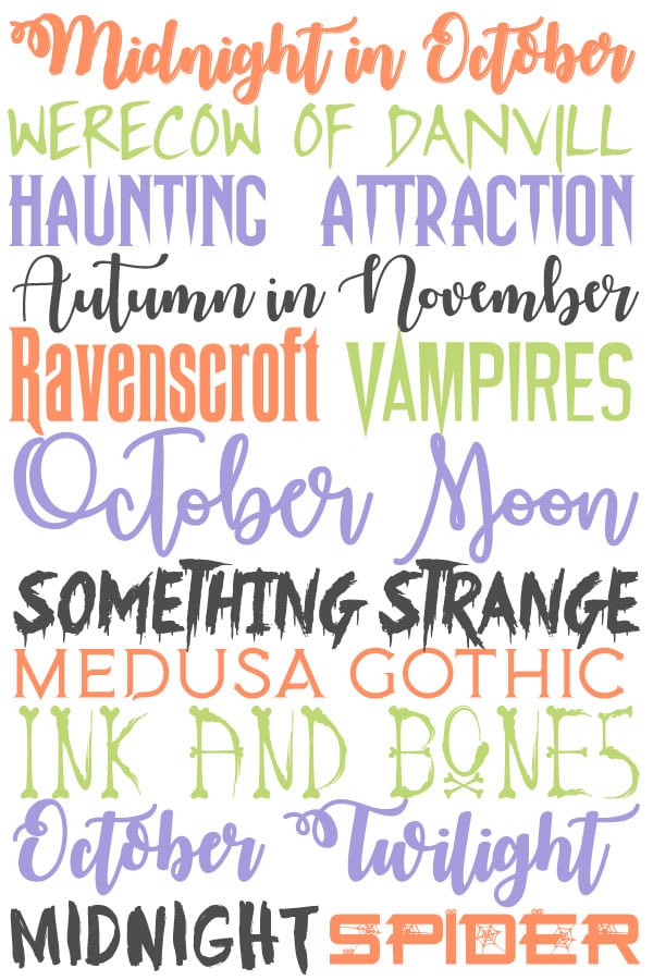 13 Free Halloween fonts to use for invites, banners, arts & crafts