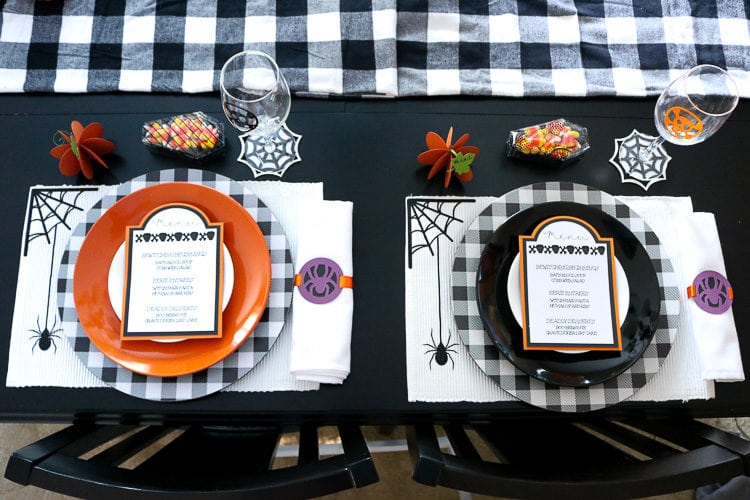 Halloween Tablescape using the Cricut Maker