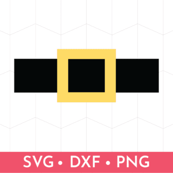 Santa Belt SVG PNG DXF File