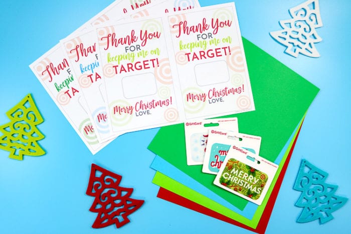 Target Gift Card Printable Supplies