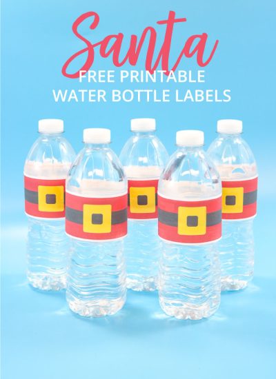 Santa Water Bottle Labels Free Printable