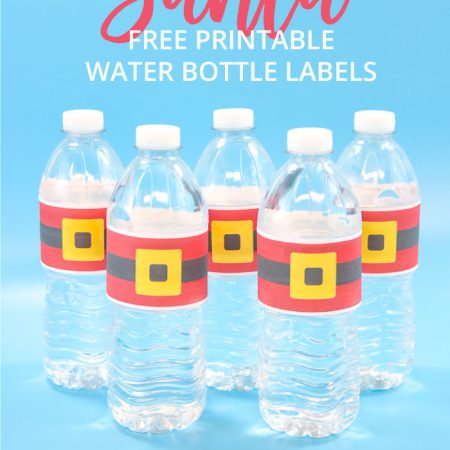 Santa Water Bottle Labels Free Printable