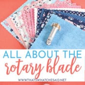 Everything You need to know about the Cricut Rotary Blade. How to install, what it can do and how to use it!