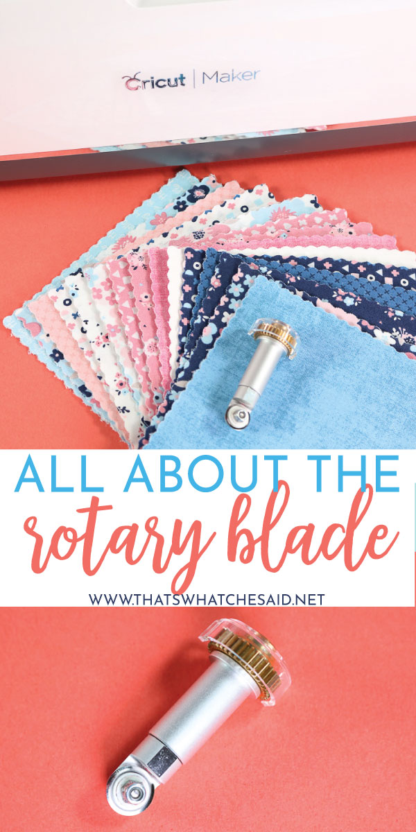 Everything You need to know about the Cricut Rotary Blade. How to install, what it can do and how to use it! 