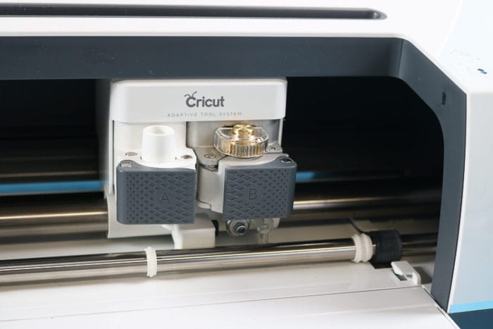 Cricut Maker Carriage with Rotary Blade Installed
