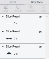 Screenhot of the Slice Results layers