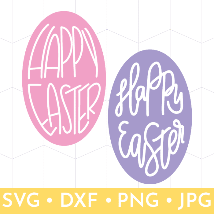 Hand-lettered Happy Easter Solid