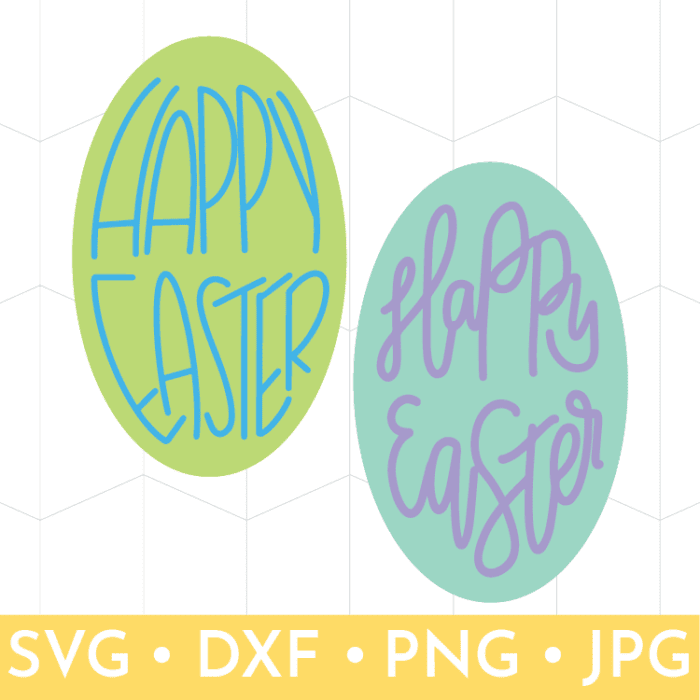 Hand-lettered Happy Easter Solid