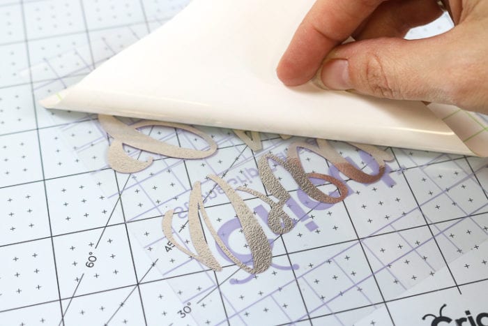 Removing Paper Backing from Vinyl