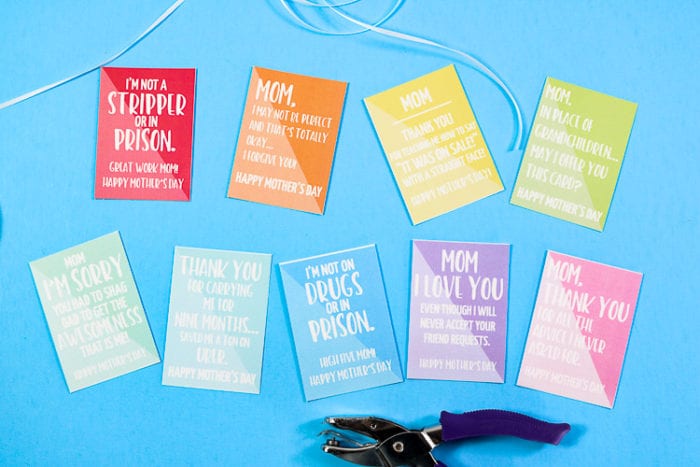 9 Sarcastic Printable Mother's Day Gift Tags – That's What {Che} Said...