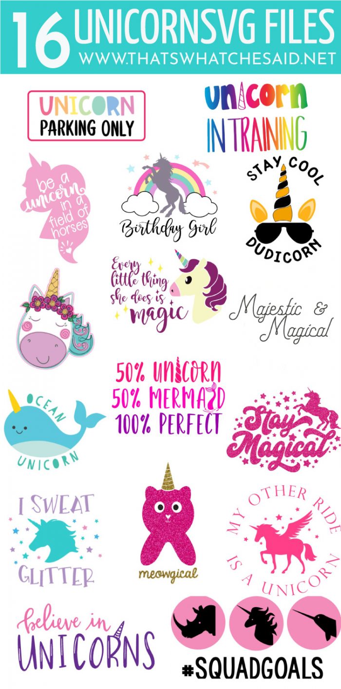I Sweat Unicorn Glitter Svg That S What Che Said