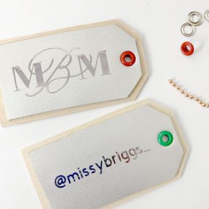 Wood and Leather DIY luggage and gift tags
