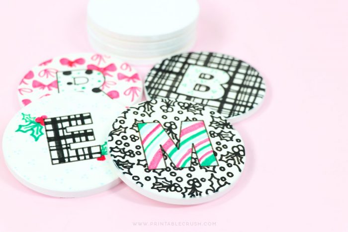 Personalized Infusible Ink coasters