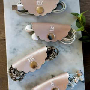 Personalized Leather Cord Keepers